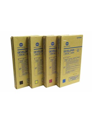 GENUINE KONICA MINOLTA DEVELOPER SET FOR BIZHUB PRESS C1060 C1060L C1070 C1070P - DV614CYMK SET