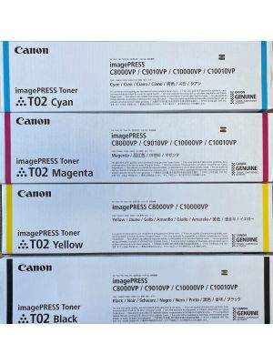 Canon T02 CMYK Toner Cartridges Set