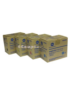 Genuine Konica Minolta Set TNP18 CMYK ( A0X5430 A0X5330 A0X5230 A0X5130 )For  Magicolor Toner For 4750EN